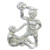 Gemini sterling silver charm .925 x 1 Zodiac Geminis Twins zodiacs charms