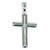 Cross sterling silver polished pendant .925 x 1 Crosses pendants