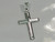 Cross sterling silver pendant .925 x 1 crosses pendants G image 6