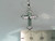 Cross sterling silver pendant with fancy tips .925 crosses pendants side view
