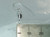 Butterfly sterling silver dangle earrings hook fittings .925 pair side view
