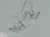 Butterfly sterling silver dangle earrings hook fittings .925 pair additional view