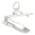 Cabin Cruiser Boat opening sterling silver charm .925 x 1 Boats Boating side view