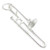 Trombone sterling silver charm .925 Orchestra Trombones music charms