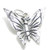 Butterfly sterling silver charm .925 Butterflies charms Q