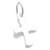 Cross TINY sterling silver charm .925 x 1 Crosses charms A1