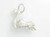 Swan sterling silver charm .925 x 1 Bird Swans Swimming Birds charms image 6
