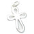 Cross sterling silver charm pendant .925 Crosses charms pendants