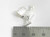 Cockerel Rooster sterling silver charm .925 Chicken Cockerels charms side view