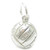 Football sterling silver charm .925 Soccer Foot Ball Balls charms