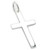 Cross sterling silver charm pendant .925 x 1 Crosses Holy pendants