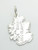 Bonnie Scotland sterling silver charm .925 x 1 Scottish Maps charms