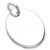 30 x 23mm Large Oval sterling silver charm pendant .925 x 1 Engravable