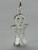 Gingerbread Man sterling silver charm .925 Ginger Bread Men charms additional view