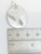 Oval medical alert disc sterling silver large charm pendant .925 detail