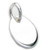 Oval plain disc sterling silver charm pendant .925 Discs charms
