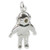 Diving Suit old style sterling silver charm .925 x 1 Divers Suits charms