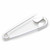 Safety Pin Small sterling silver .925 Opening Safetypin Pins