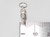 Lincoln Imp small sterling silver charm .925 x 1 Lincolnshire Imps charms side view