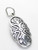 Oval Floral design sterling silver charm .925 Flowers charms additional view