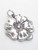 Poppy 2D sterling silver charm pendant .925 Poppys remembrance charms additional view