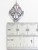 Very unusual ornate 2D cross sterling silver charm .925 Crosses detail