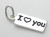 TINY I love you sterling silver charm .925 x 1 Loving Caring charms