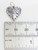 Heart sterling silver charm .925 x 1 Love hearts charms O1 detail