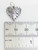 Heart sterling silver charm .925 Love hearts charms O1 detail