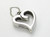 Heart sterling silver charm .925 x 1 Love hearts charms P1 additional view