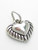Heart small 2D sterling silver charm .925 x 1 Love hearts charms additional view