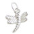 Dragonfly TINY sterling silver charm .925 Dragon Fly insect charms