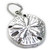 Sand Dollar sterling silver charm 925 x1 Sea Cookie Snapper Biscuit