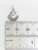 Tiny shell 2D sterling silver charm .925 Shells charms detail