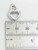Heart sterling silver charm .925 Love hearts charms Q1 detail