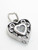 Heart sterling silver charm .925 x 1 Love hearts charms R1 image 6