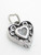 Heart sterling silver charm .925 Love hearts charms R1 alternate view
