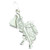Saddle 2D sterling silver charm .925 x 1 Horse Horses Saddles charms
