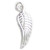 Angel wing sterling silver charm .925 x1 Angels Wings Protection charms