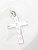 Cross with the Word Jesus sterling silver charm pendant .925 Crosses additional view
