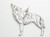 Wolf sterling silver charm pendant .925 Wolves charms alternate view