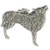 Wolf howling sterling silver charm pendant .925 x 1 Wolves charms