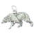 Bear 2D sterling silver charm pendant .925 x 1 Bears pendants charms