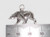 Bear 2D sterling silver charm pendant .925 x 1 Bears pendants charms detail