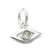Evil Eye TINY sterling silver charm .925 x 1 Talisman Protection charms