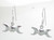 Triple Moon Goddess sterling silver pair earrings Maiden Mother Crone additional view