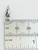 Pipes of Pan small sterling silver charm .925 Pans Pipe charms side view