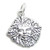 Greenlady sterling silver charm .925 x 1 Goddess of the Woods charms