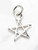 Pentacle SMALL sterling silver charm .925 x 1 Pentacles charms additional view