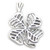 Four Leaf Clover sterling silver pendant .925 Lucky pendants